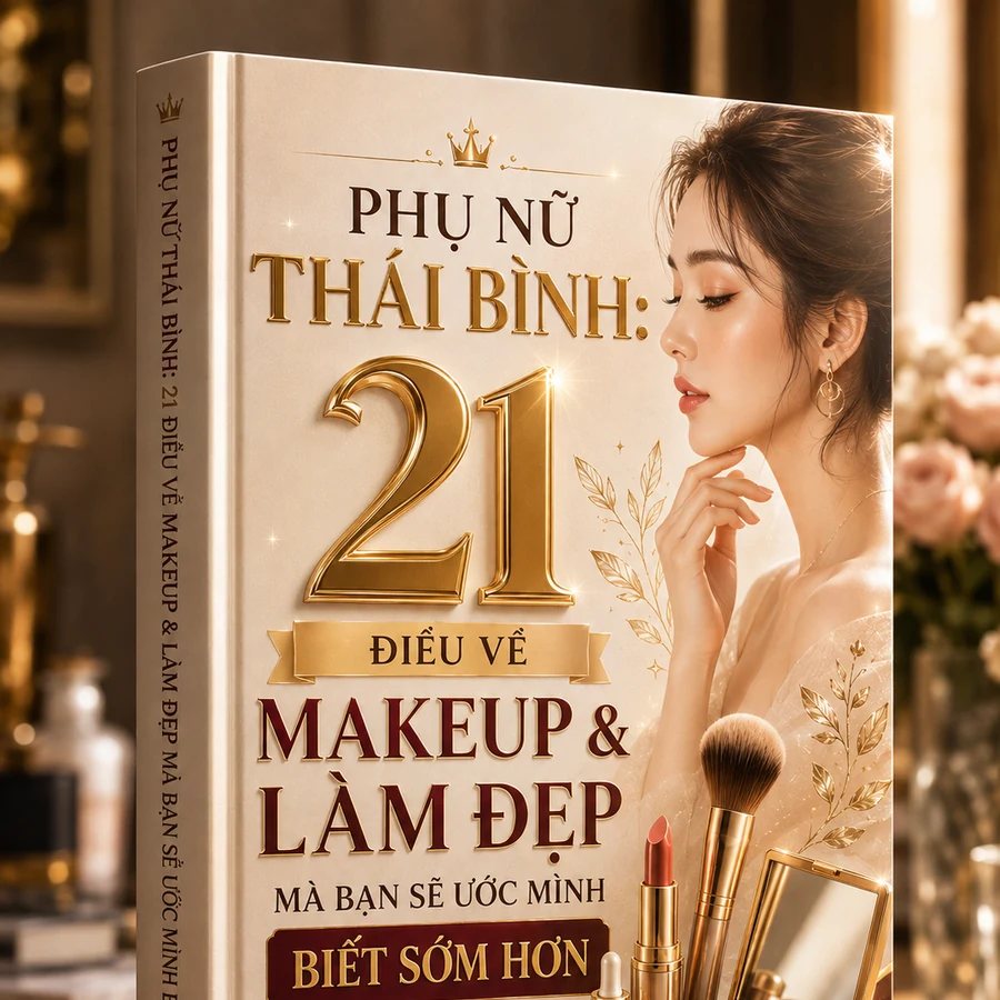 Bìa ebook 21 điều về makeup và làm đẹp dành cho phụ nữ Thái Bình